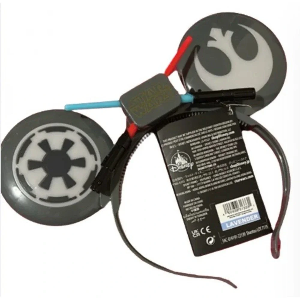 DISNEY PARKS STAR WARS LIGHT UP MICKEY EARS HEADBAND LIGHTSABERS